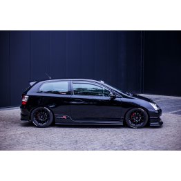 Накладки сплиттеры на пороги на Honda Civic VII Type R / Type S